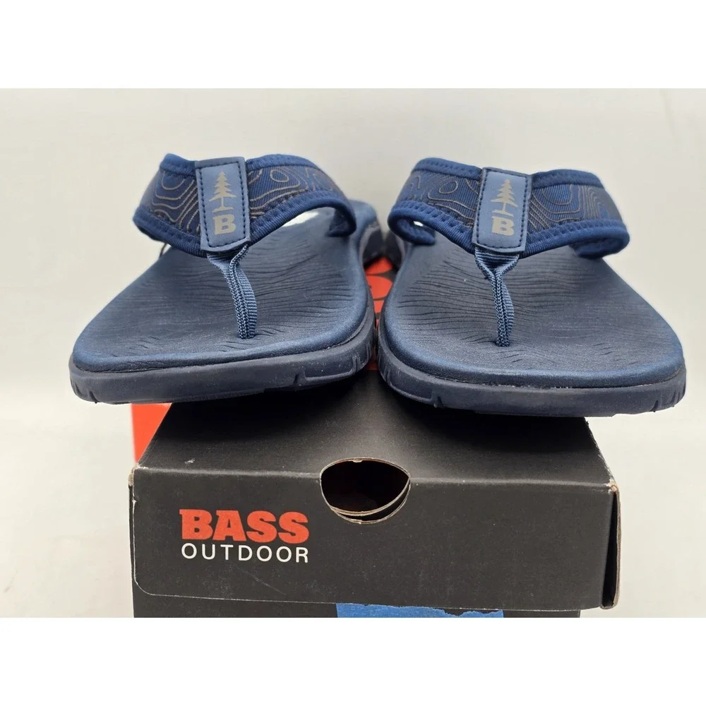 NEW BASS OUTDOOR TOPO THONG Sandal‎ — US SIZE 9 - Ensign Blue - NIB